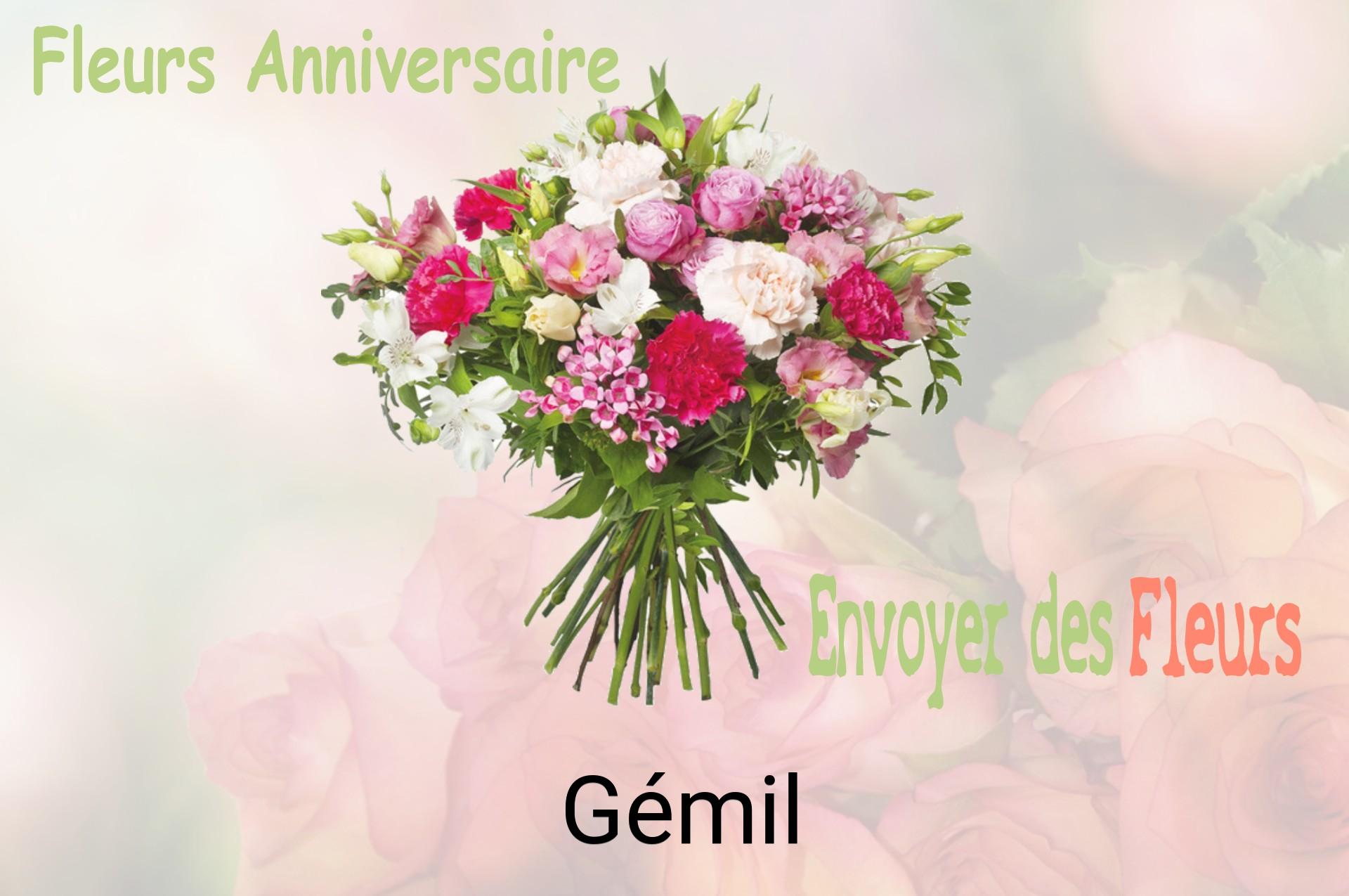 Bouquet de fleurs d’anniversaire livré à Gémil